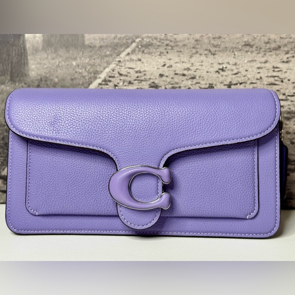 EUC Coach Tabby 26 Pebbled Leather Shoulder Bag CH735 Light Violet - Picture 4 of 16